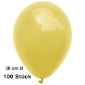 Luftballons, Latex 30 cm Ø, 100 Stück / Gelb - Gute Qualität