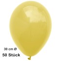 Luftballons, Latex 30 cm Ø, 50 Stück / Gelb - Gute Qualität