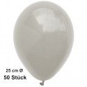 Luftballons-Silbergrau-50-Stück-25-cm