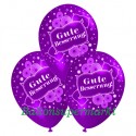 Gute Besserung, Motiv-Luftballons, Violett, 3 Stück