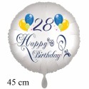 Happy Birthday Balloons Luftballon zum 28. Geburtstag