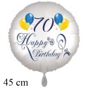 Happy Birthday Balloons Luftballon zum 70. Geburtstag mit Helium-Ballongas