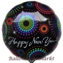 Silvester-Luftballon aus Folie, Dazzling New Year, mit Helium-Ballongas gefüllt