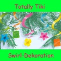 Totally Tiki Wirbler-Dekoration, Partydekoration Hawaii-Mottoparty , 15 Stück Deko-Swirls