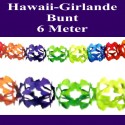 Hawaii-Girlande Bunt, 6 Meter