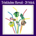 Trinkhalme Hawaii, 20 Stück