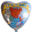 Geburt und Taufe Luftballon, Junge-Boy, Folienballon mit Ballongas