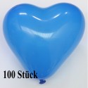 Herzluftballons, Mini-Herzballons 100 Stück, Blau