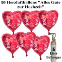 Alles Gute zur Hochzeit Midi-Set Folienballons