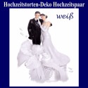 Hochzeitstorten-Dekoration Hochzeitspaar, Weiß