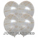 Luftballons "Just Married" Nobel 100 Stück