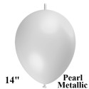 Kettenballons-Girlandenballons-Pearl-Metallic, 35 cm, 10 Stück