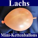 Mini-Kettenballons-Girlandenballons-Lachs-Metallic, 100 Stück