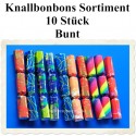 Knallbonbons-Sortiment, Bunt, 22 cm, 10 Stück