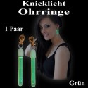 Knicklicht Mini Ohrringe, grün