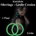 Knicklicht Maxi Ohrringe, Creolen, grün