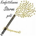 Konfettikanone, Sternenregen, Gold, 60 cm