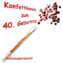 Konfettikanone zum 40. Geburtstag, Verkehrsschilder