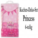 Kuchen Dekorations Set Princess, 6-teilig