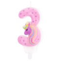 Geburtstagskerze Einhorn 3