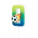 Geburtstagskerzen, Geburtstagszahl 0, Fußball