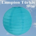 Lampion, 50 cm, Türkis, XL