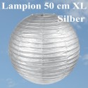 Lampion, 50 cm, Silber, XL