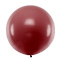 Großer Rund-Luftballon, 1 Meter Ø, Metallic Burgund