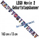 The LEGO Movie 2 Geburtstagsgirlande Happy Birthday zum Kindergeburtstag