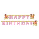 Pferde Charming Horses Geburtstagsgirlande Happy Birthday  zum Kindergeburtstag