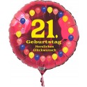 Luftballon aus Folie mit Helium, 21. Geburtstag, Balloons