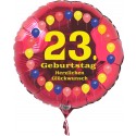 Luftballon aus Folie mit Helium, 23. Geburtstag, Balloons