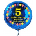 Luftballon aus Folie mit Helium, 5. Geburtstag, Balloons