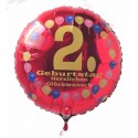 Luftballon aus Folie mit Helium, 2. Geburtstag, Balloons