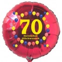 Luftballon aus Folie mit Helium, 70. Geburtstag, Balloons