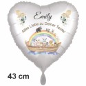 Folien-Luftballon zur Taufe mit Namen-8. Ohne Helium