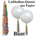 Ballonquaste Bunt aus Papier