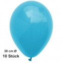 Luftballons, Latex 30 cm Ø, 10 Stück / Türkis - Gute Qualität
