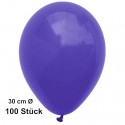 Luftballons, Latex 30 cm Ø, 100 Stück / Violett - Gute Qualität
