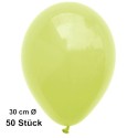 Luftballons, Latex 30 cm Ø, 50 Stück / Zitronen-Gelb - Gute Qualität