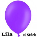 Luftballons, Latex 23 cm Ø, 10 Stück / Lila - Gute Qualität