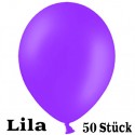 Luftballons, Latex 23 cm Ø, 50 Stück / Lila - Gute Qualität