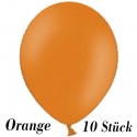 Luftballons, Latex 23 cm Ø, 10 Stück / Orange - Gute Qualität
