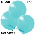 Luftballons Latex 40cm Ø, Babyblau, 100 Stück