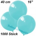 Luftballons Latex 40cm Ø, Babyblau, 1000 Stück