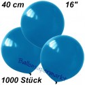 Luftballons Latex 40cm Ø, Blau, 1000 Stück
