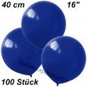 Luftballons Latex 40cm Ø, Dunkelblau, 100 Stück