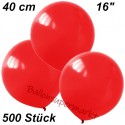 Luftballons Latex 40cm Ø, Dunkelrot, 500 Stück