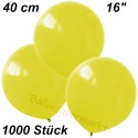 Luftballons Latex 40cm Ø, Gelb, 1000 Stück