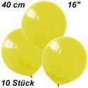 Luftballons Latex 40cm Ø, Gelb, 10 Stück